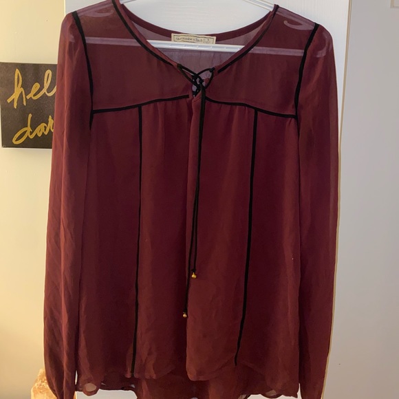 Abercrombie & Fitch Maroon Blouse - Picture 1 of 1